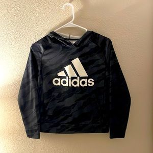 Black & Silver Boy’s Adidas Hoodie🤍